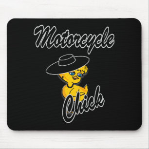 Motorcycle Chick #4 Mouse Mat