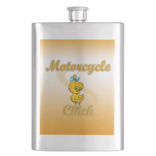 Motorcycle Chick Hip Flask