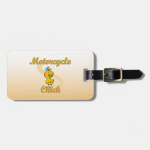 Motorcycle Chick Luggage Tag