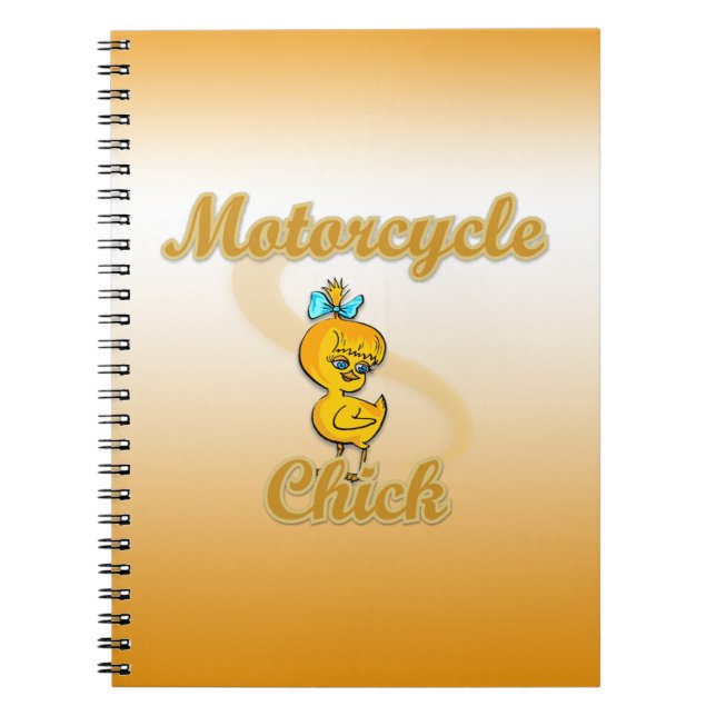Motorcycle Chick Notebook (Front)