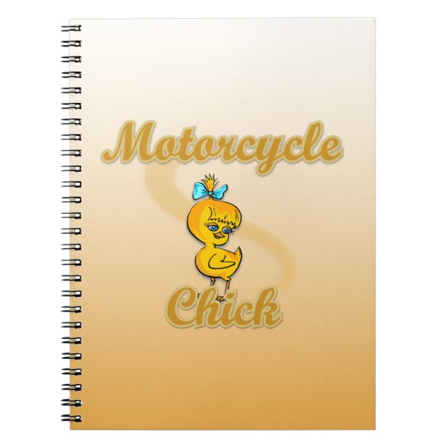 Motorcycle Chick Notebook (Front)