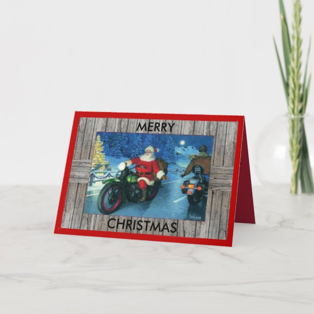 Motorcycle Christmas Card (Front)