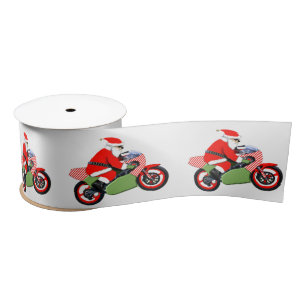 Motorcycle Christmas Gift Satin Ribbon