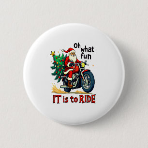 Motorcycle Christmas Ride 6 Cm Round Badge