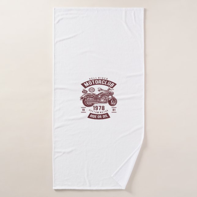 Motorcycle Club Bath Towel (Bath Towel)