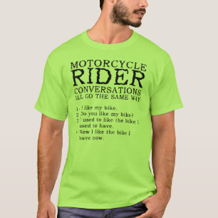 Motorcycle Conversations Funny Shirt