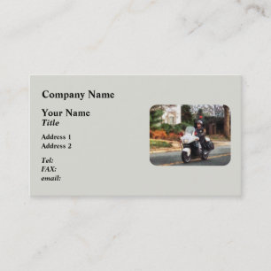 Motorcycle Cop on Patrol Business Card