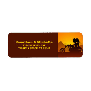 Motorcycle Couple Mountain Sunset/Sunrise Address