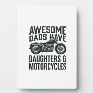 Motorcycle Dad Daughters Quote Vintage Vector Desi Plaque