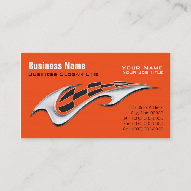 Motorcycle Davidson Business Card - Facebook (Front)