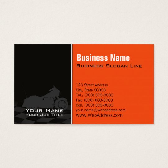 Motorcycle Davidson Business Card - Twitter