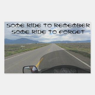 Motorcycle day dreams rectangular sticker