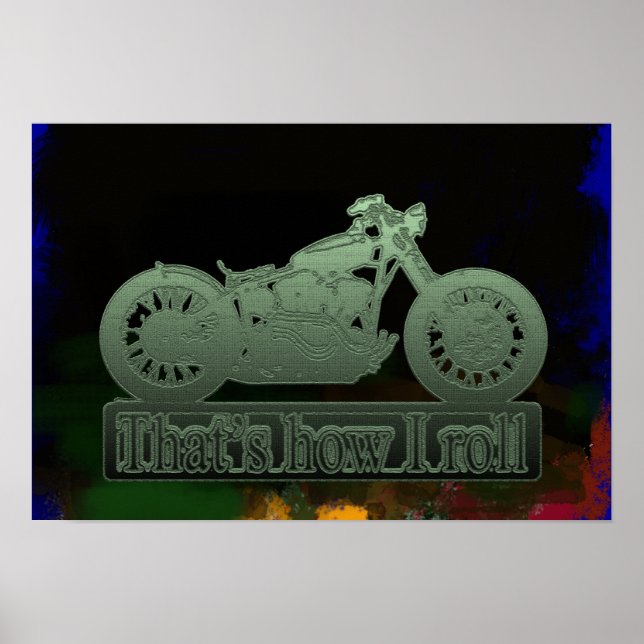 motorcycle décor walls poster (Front)