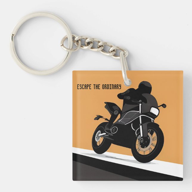 Motorcycle Design For Bikers And Riders Key Ring (Front)