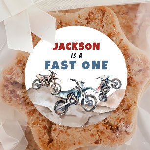 Motorcycle Dirt Bike Birthday Sticker