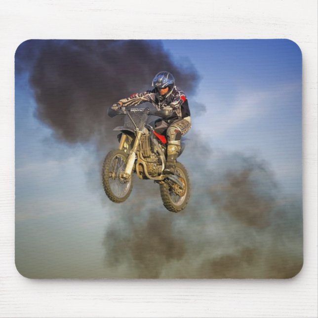 Motorcycle Dirt Bike Stunt Mouse Pad (Front)