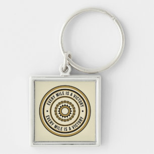 Motorcycle Distance Achievement Style Key Ring