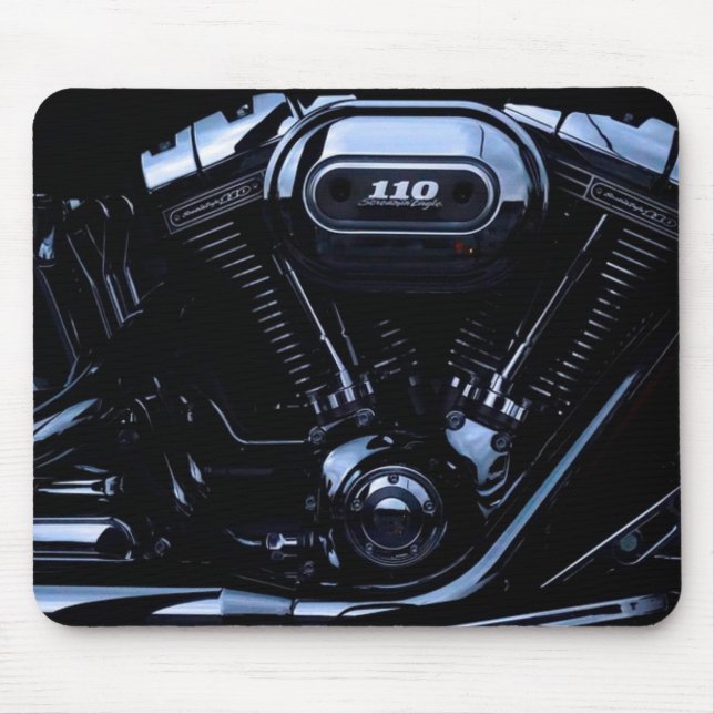 Motorcycle Engine Mouse Pad (Front)