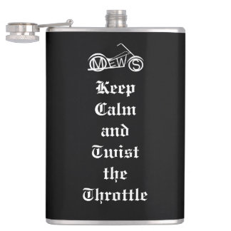 Motorcycle Enthusiasts of the Western Suburbs Hip Flask