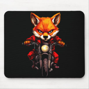 Motorcycle Foxes Mouse Mat