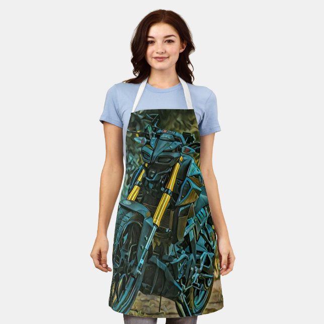Motorcycle gift apron (Worn)