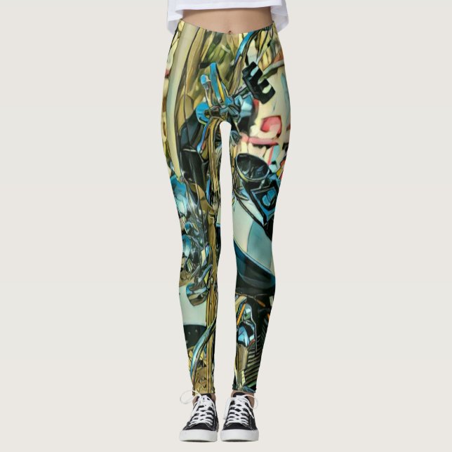 Motorcycle gift leggings (Front)