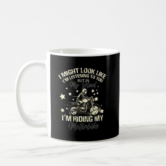 Motorcycle Gift, Motorbike Gift, Motorbike Gifts,  Coffee Mug (Left)