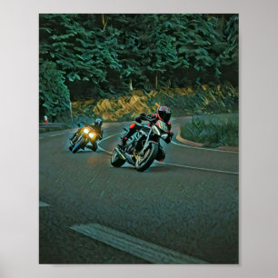 Motorcycle gift poster