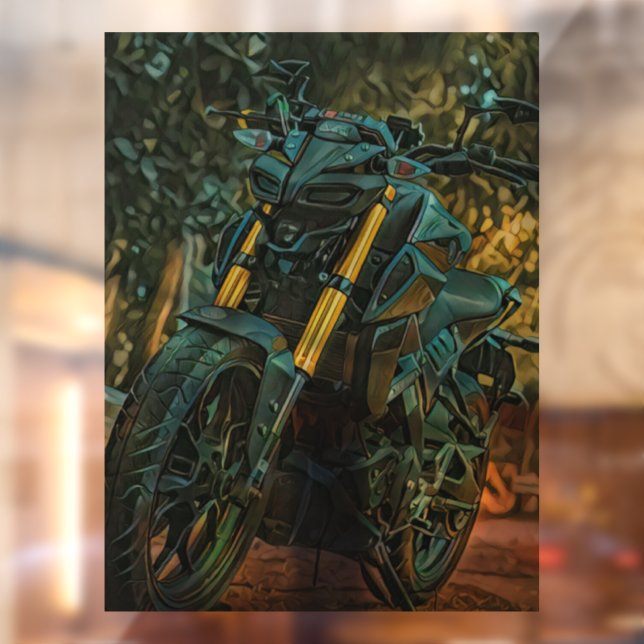 Motorcycle gift window cling (Sheet 2)