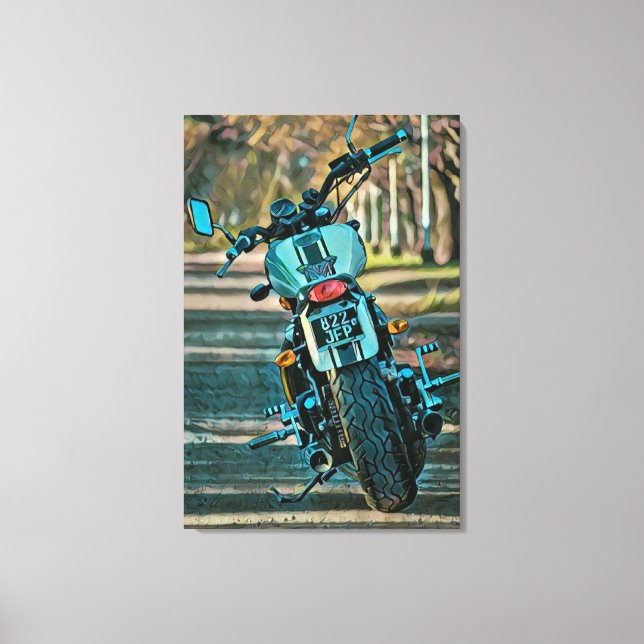 motorcycle gifts for boyfriend canvas print (Front)