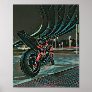 motorcycle gifts for boyfriend poster