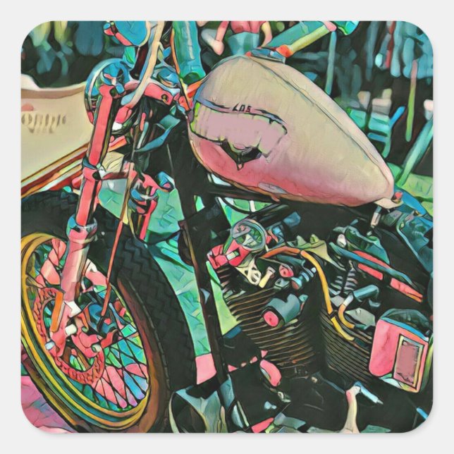 motorcycle gifts for dad square sticker (Front)