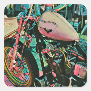motorcycle gifts for dad square sticker