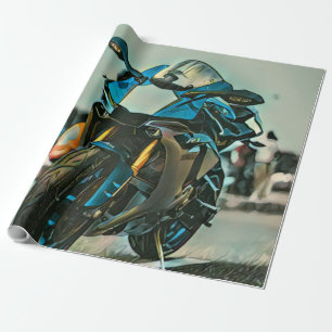 motorcycle gifts for him wrapping paper