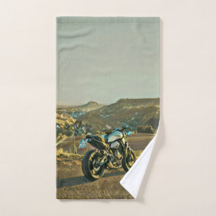 Motorcycle gifts hand towel