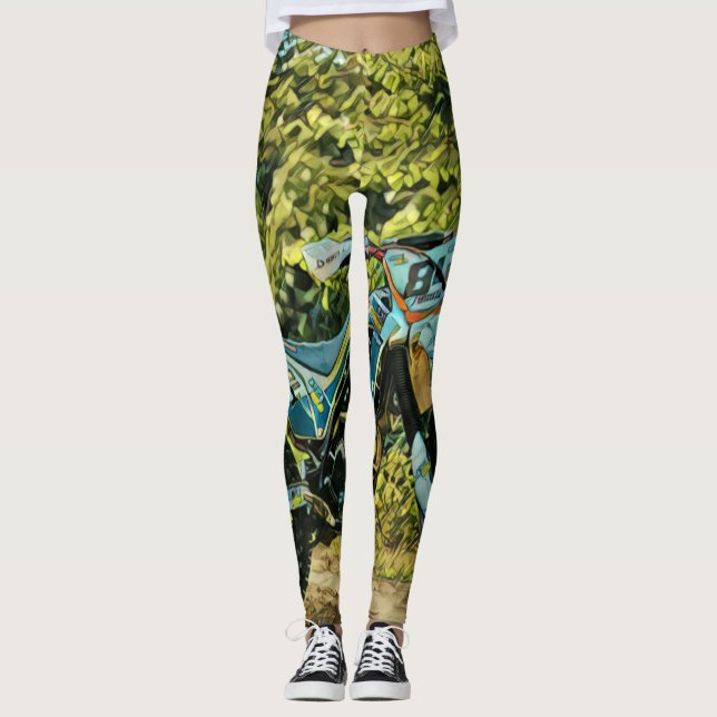 Motorcycle gifts leggings (Front)