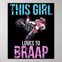 Motorcycle Girls Dirt Bike Women Motocross Braap