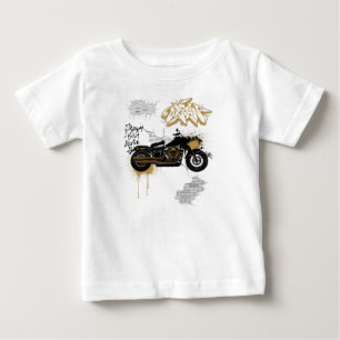 Motorcycle gold baby T-Shirt