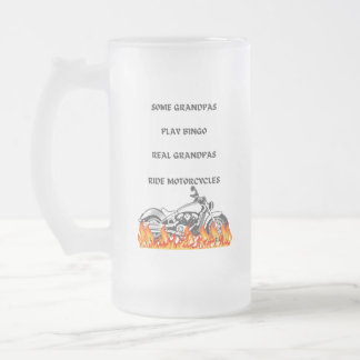 MOTORCYCLE GRANDPA BEER MUG
