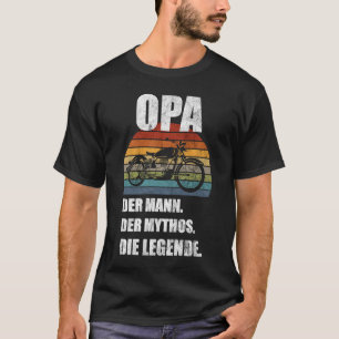 Motorcycle Grandpa Motorcycle Rider Biker Men Moto T-Shirt