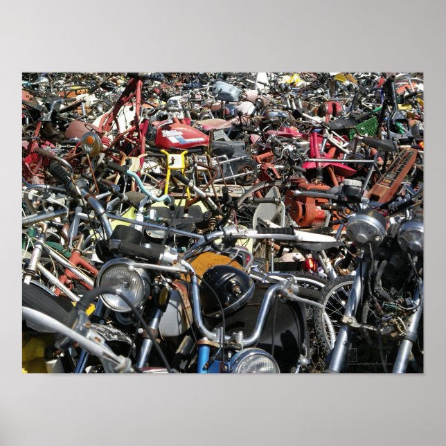 Motorcycle Graveyard- Photography Poster (Front)