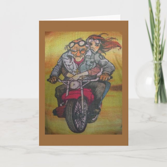motorcycle guy card (Front)