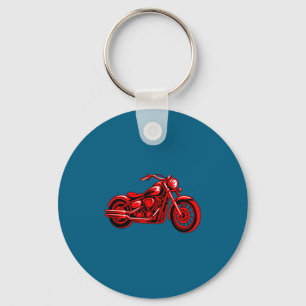 Motorcycle Heart Biker Valentines Day Rider Couple Key Ring