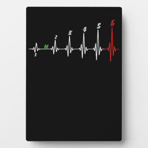 Motorcycle Heartbeat Speed Bike Motocross Plaque