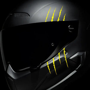 Motorcycle Helmet Claw Scratch Marks Sticker