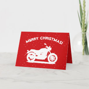 motorcycle holiday card