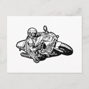 Motorcycle   holiday postcard