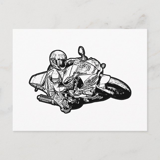 Motorcycle   holiday postcard (Front)