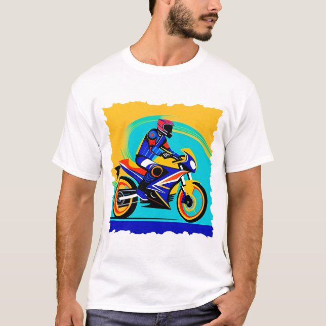 Motorcycle in Action T-Shirt (Front)