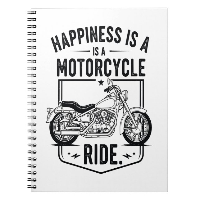 Motorcycle in Desert Cactus Western Set (3) Notebook (Front)